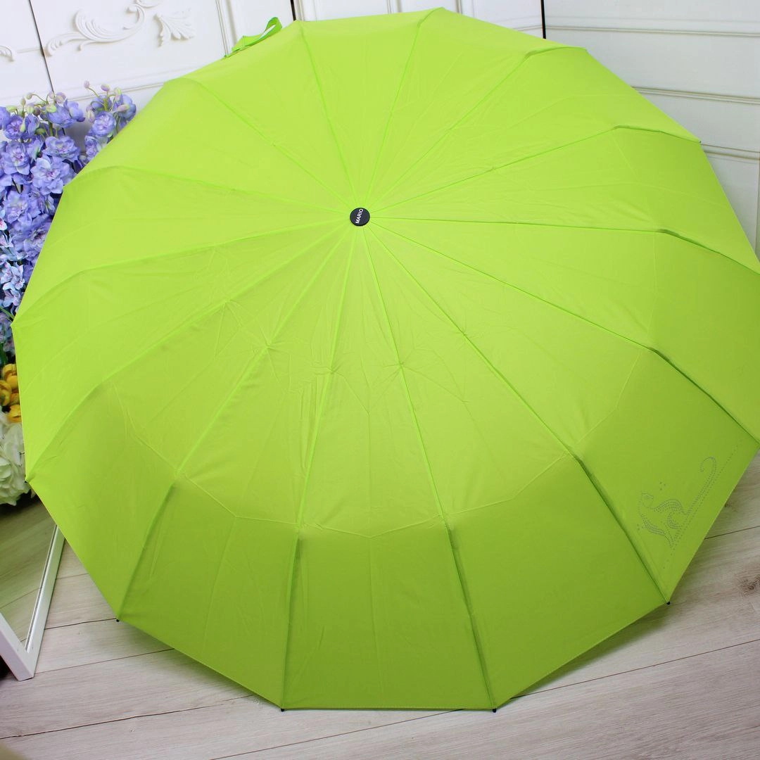 Парасолька мандрівниці: компактна та вітростійка зелена автоматична