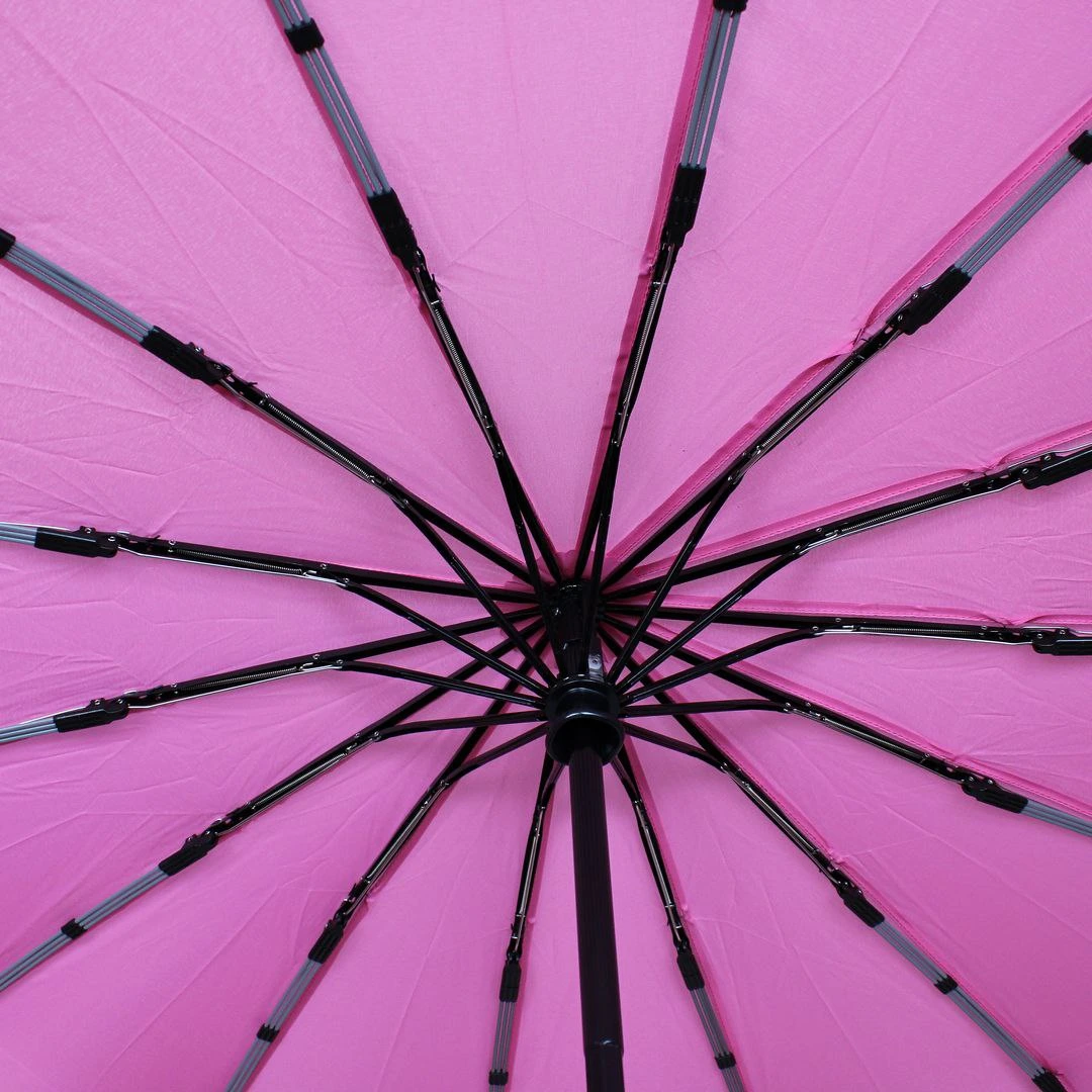 Елегантна рожева парасолька-автомат: стильний захист від дощу та вітру