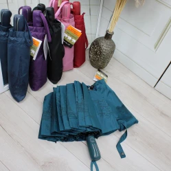 Жіноча бірюзова парасолька-автомат