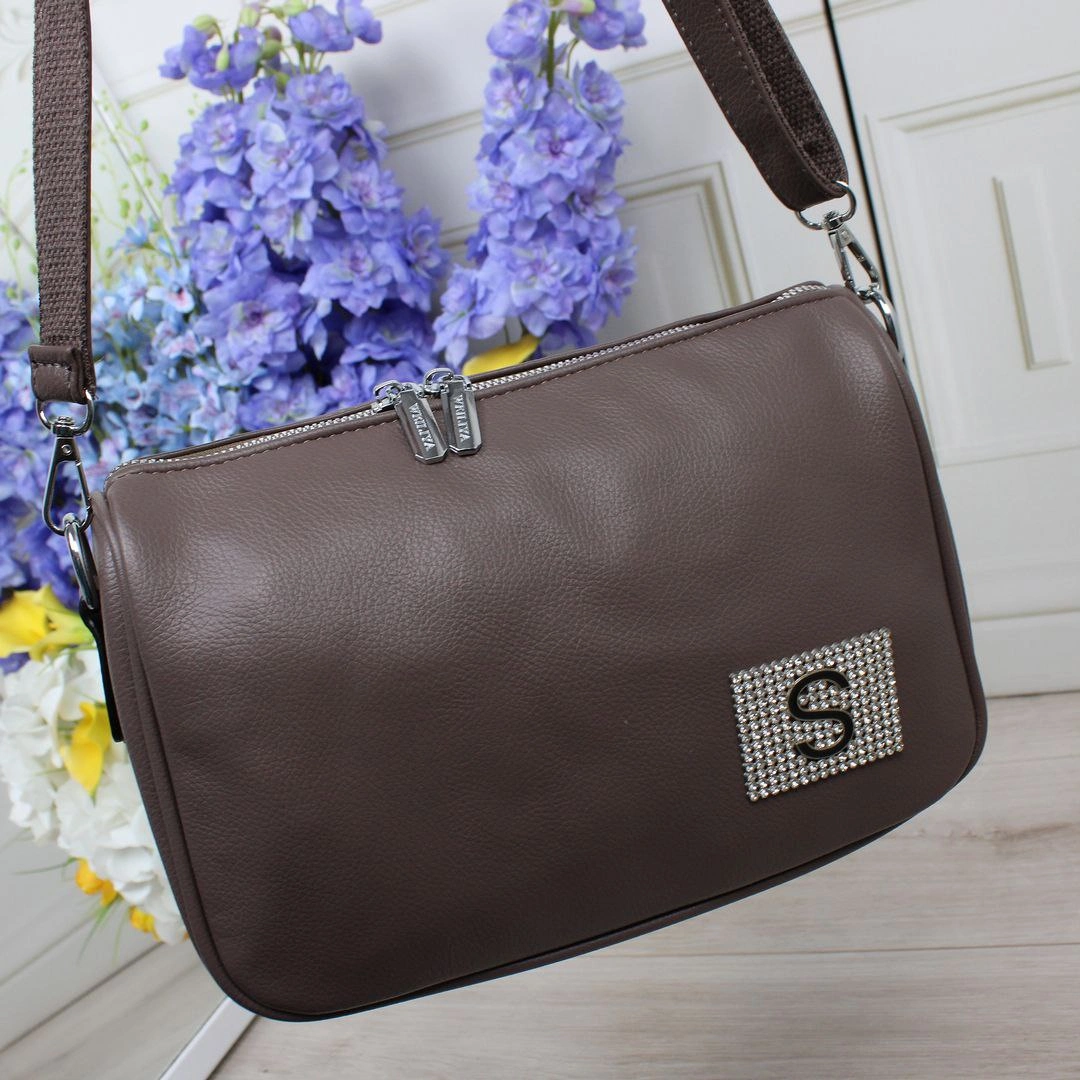 Багатофункціональна сумка-крос-боді Мокко для роботи з чіткою організацією