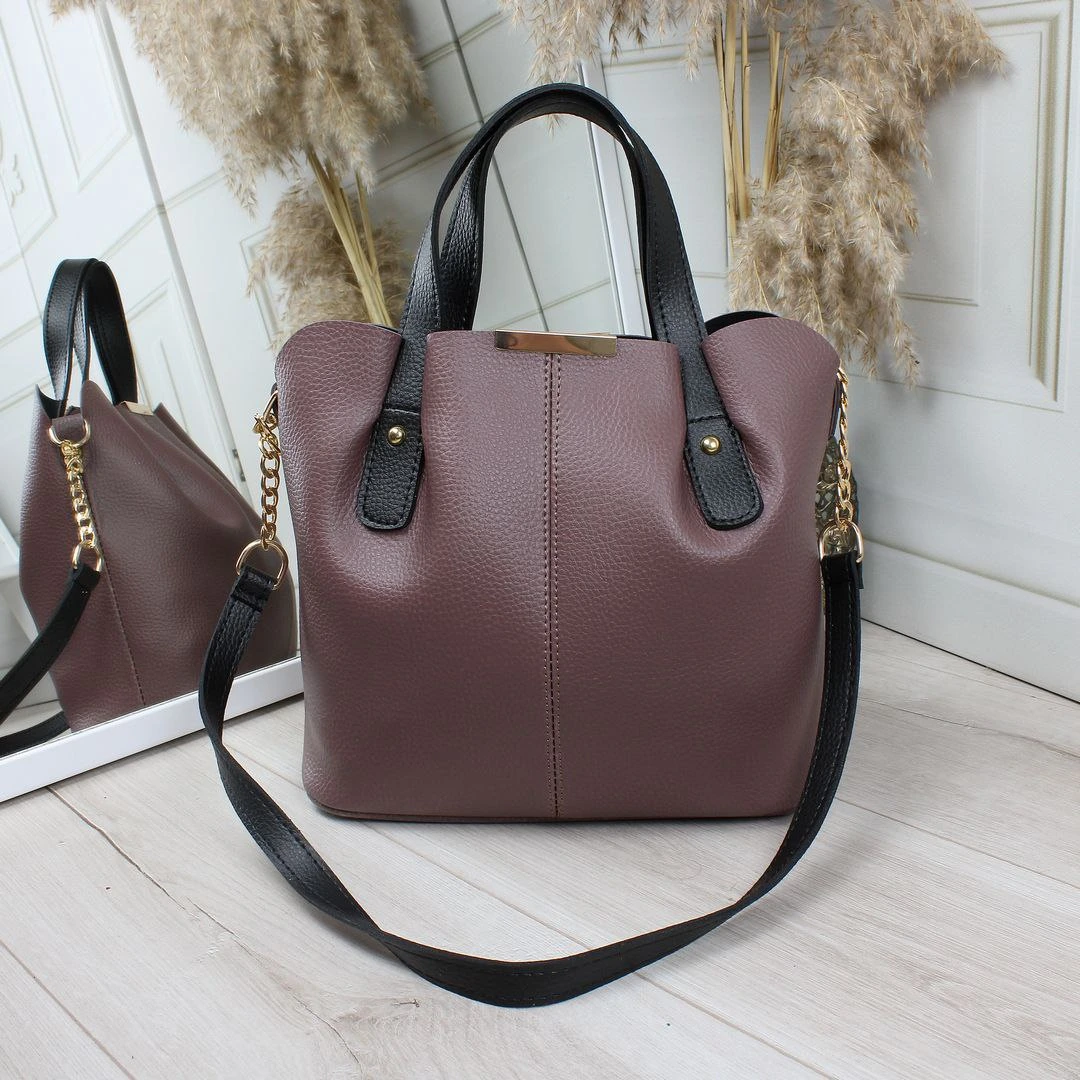 Сумка темна пудра класична вишукана для вечірнього виходу