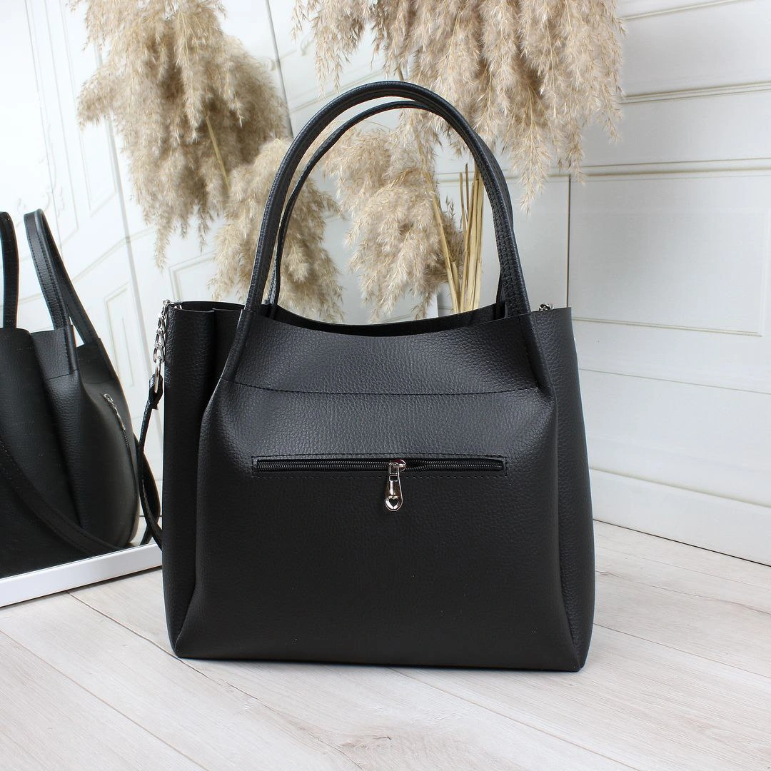 Сумка чорна класична універсальна для щоденних справ