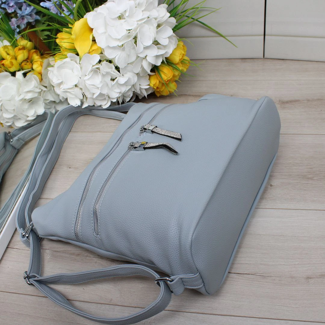 Блакитна сумка-мішок для творчих особистостей