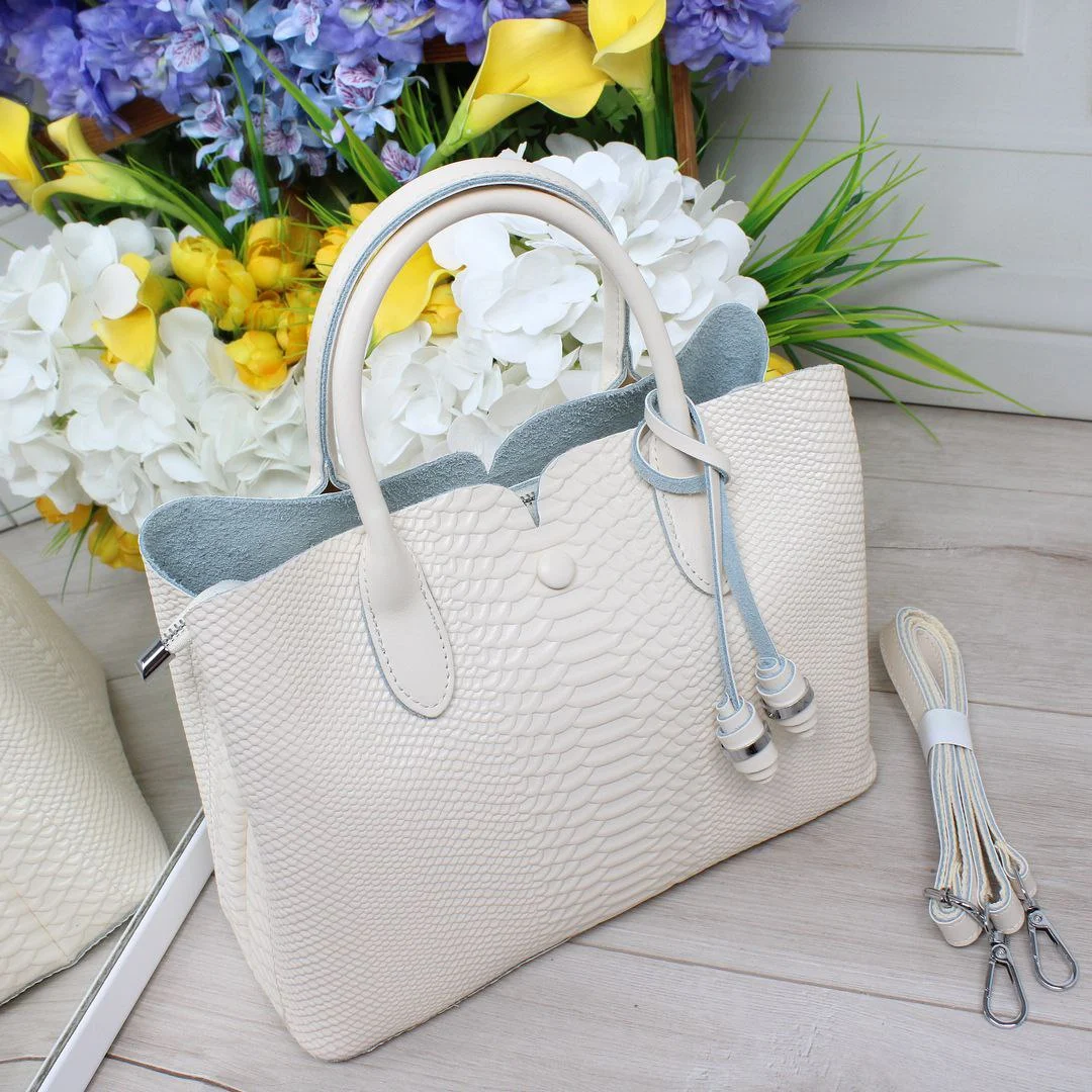 Молочна сумка через плече для економної хазяйки з шкіри