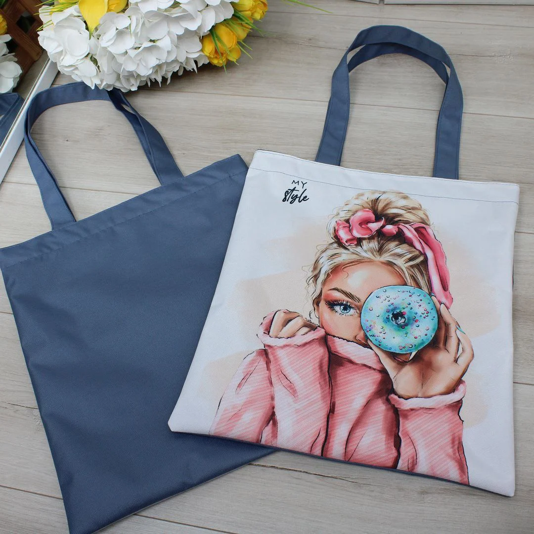 Жіноча сумка-шопер з принтом для модниць — трендовий аксесуар