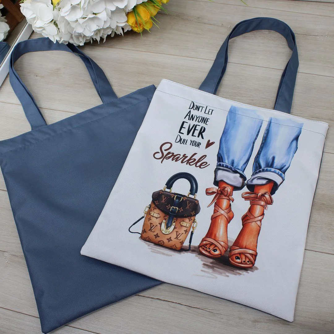 Жіноча сумка-шопер з принтом — міцна, довговічна, практична