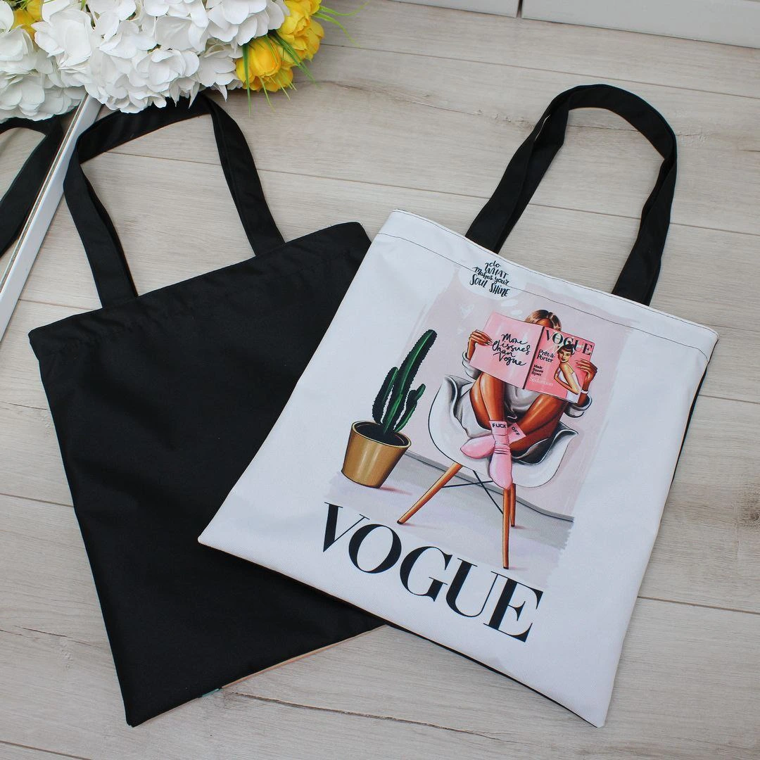 Жіноча сумка-шопер з принтом — краще, ніж пластикові пакети