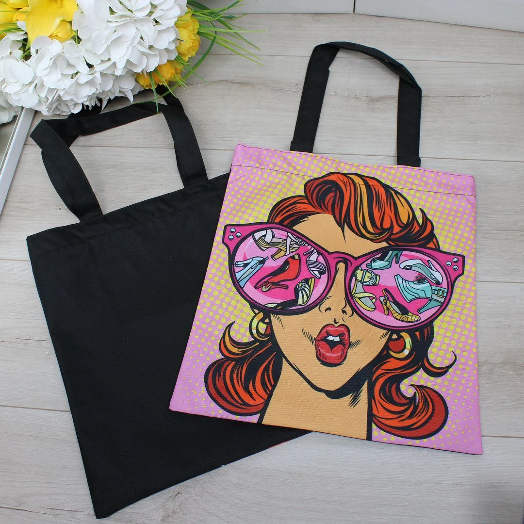 Жіноча сумка-шопер з принтом для природи — містка та водостійка