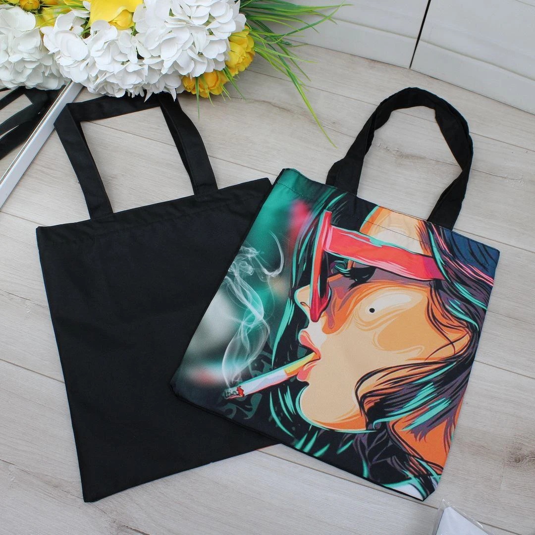 Жіноча сумка-шопер з принтом для щоденних справ та шопінгу