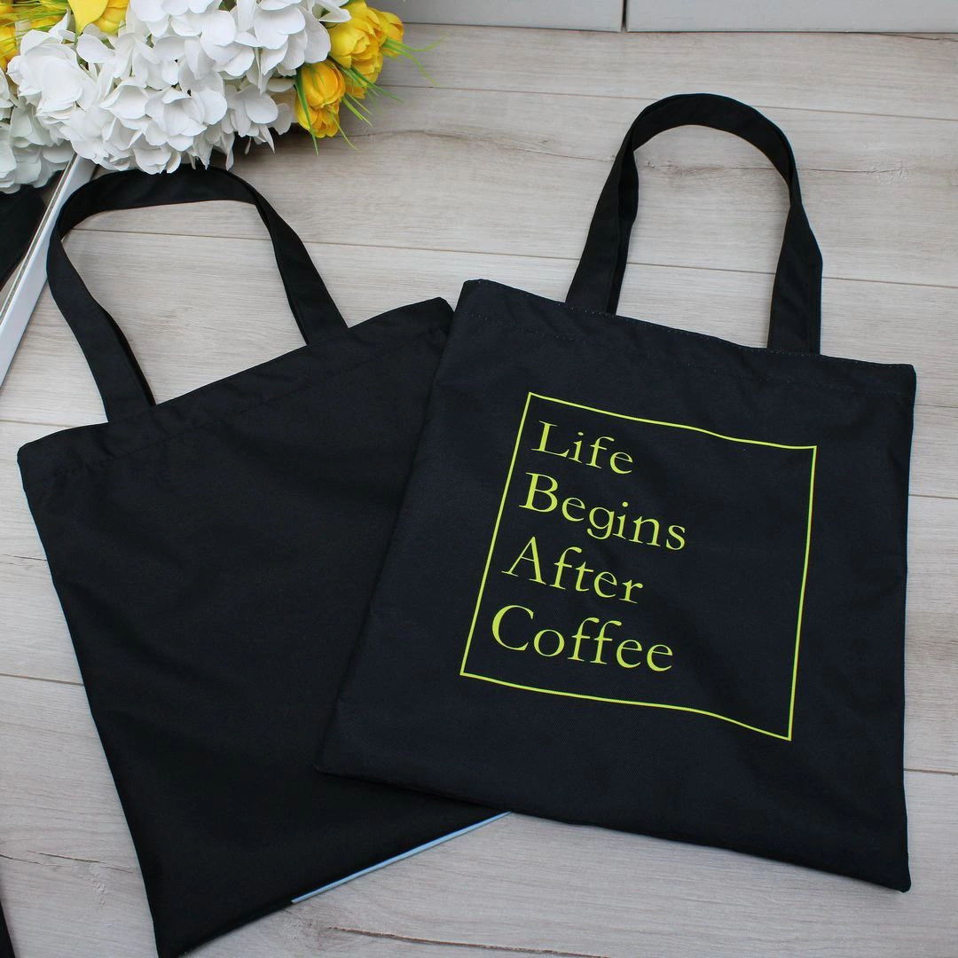 Жіноча сумка-шопер з принтом для навчання з міцної тканини