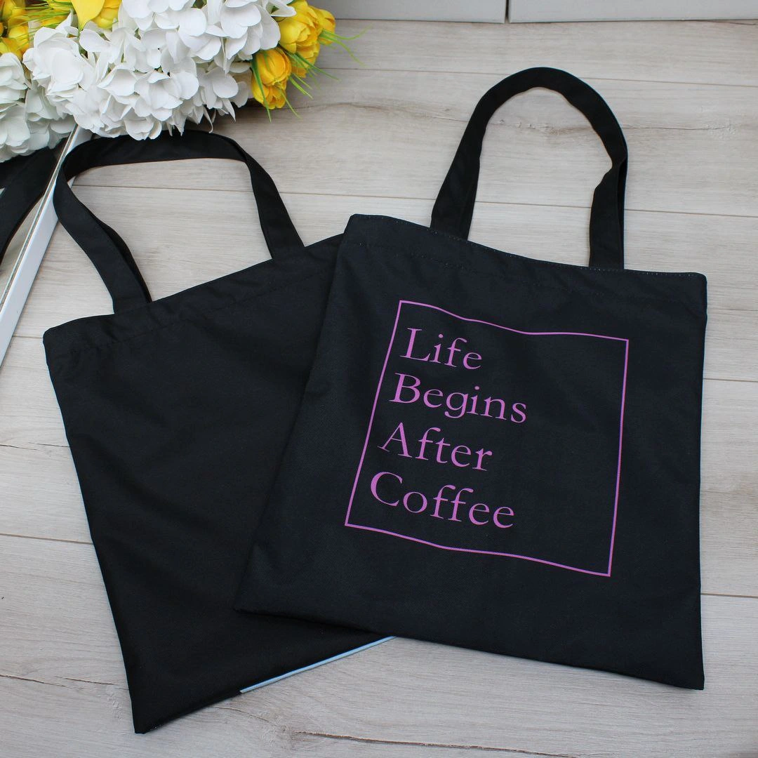 Стильна жіноча сумка-шопер з креативним принтом для натхнення