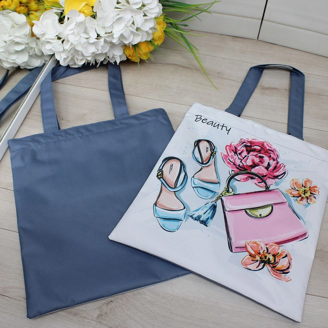 Жіноча сумка-шопер з принтом для модниць — стиль і місткість у кожній деталі