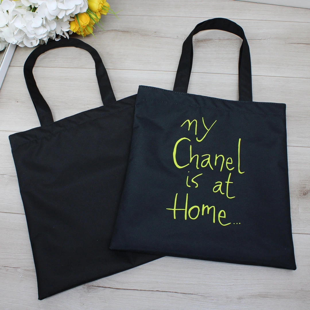 Жіноча сумка-шопер з принтом для роботи в коворкінгу та кав'ярні