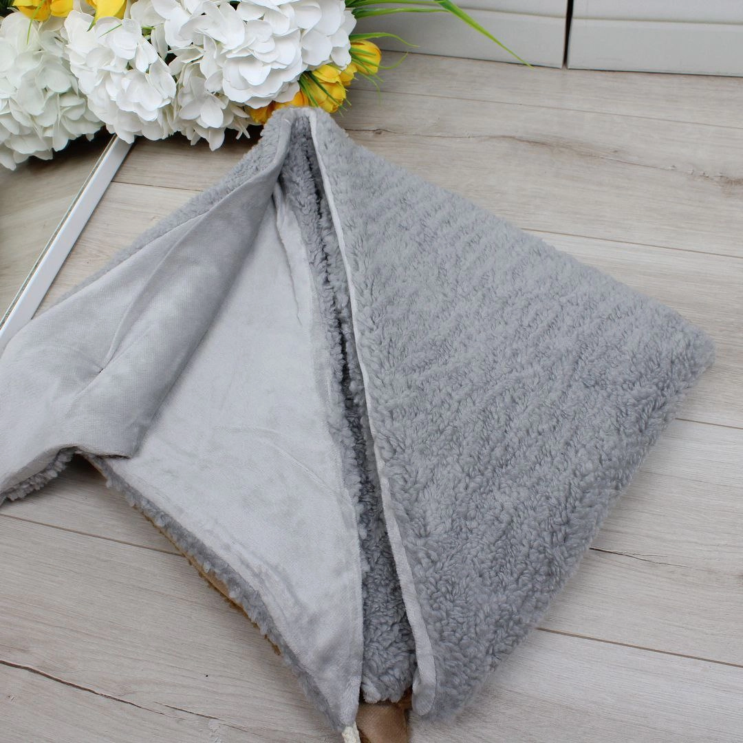 Зимова косинка ведмедик Тедді з флісу та хутра для жінок