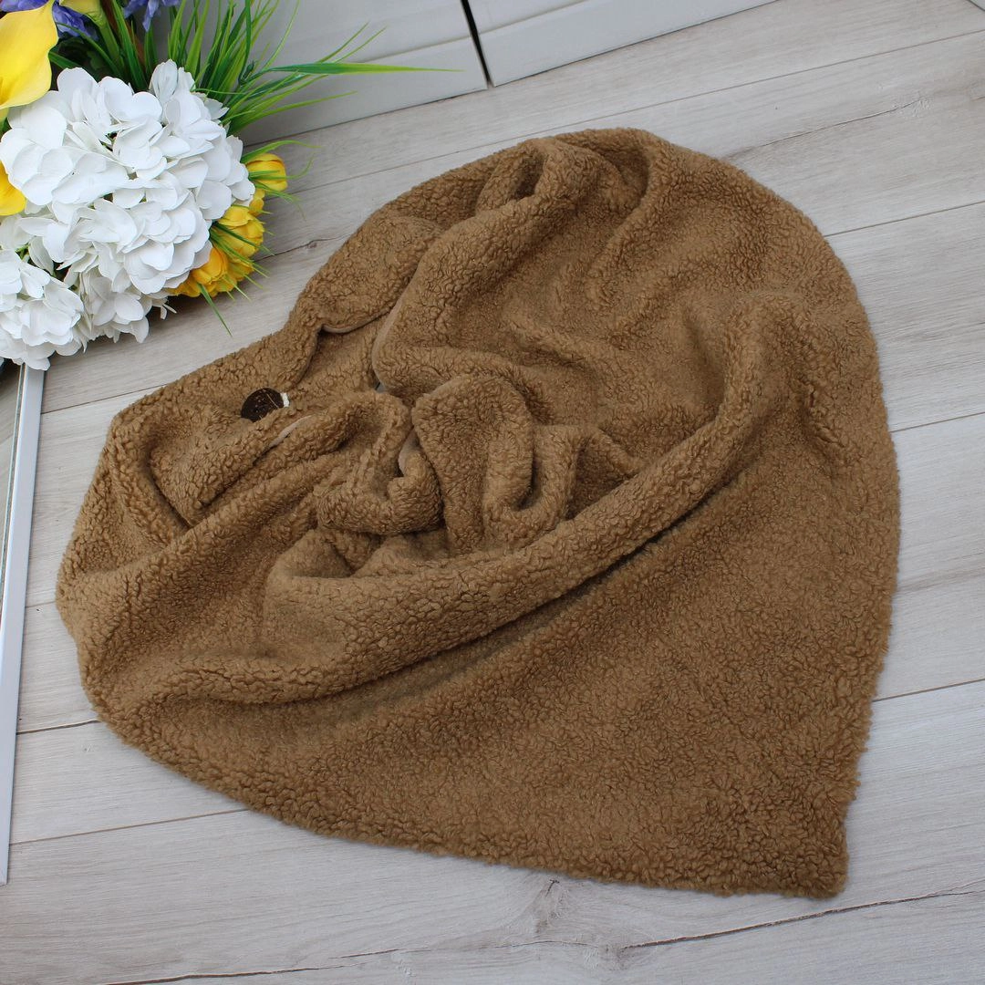 Зимова косинка ведмедик Тедді з флісу та хутра для жінок