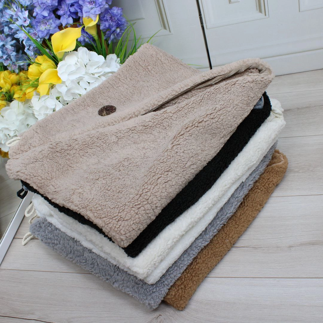 Зимова косинка ведмедик Тедді з флісу та хутра для жінок