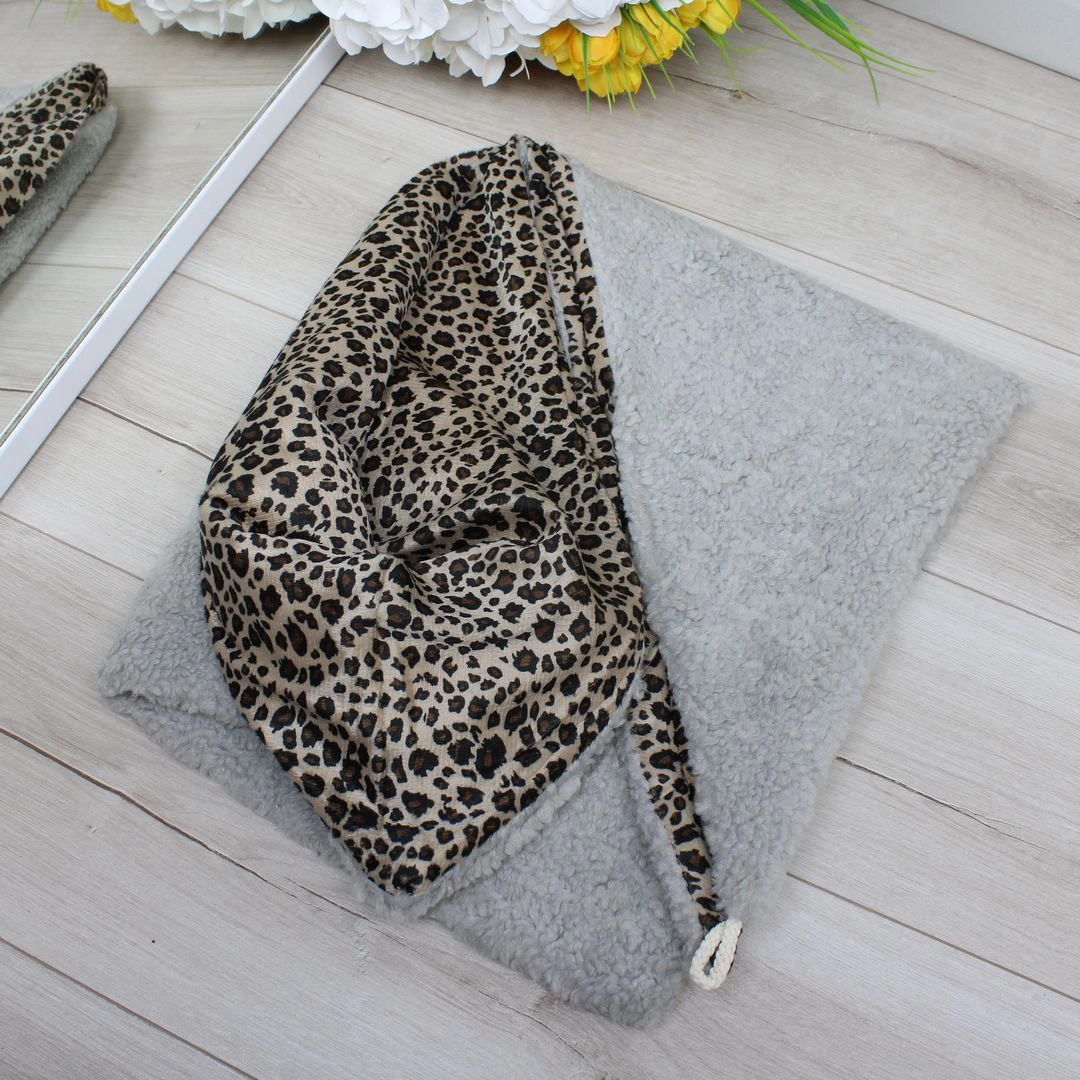 Зимова косинка ведмедик Тедді з флісу та хутра для жінок