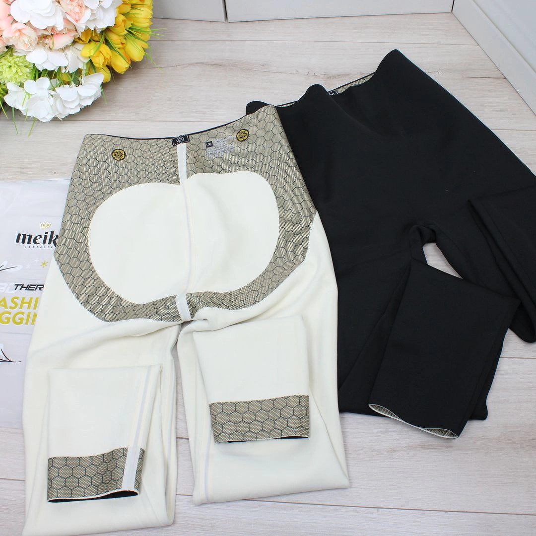 Жіночі термолосини з мембраною гладкі на флісі та високою посадкою