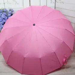 Елегантна рожева парасолька-автомат: стильний захист від дощу та вітру