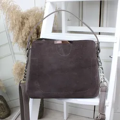 Жіноча сумка  капучіно з еко-шкіри