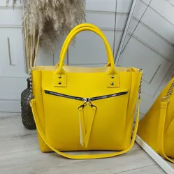 Сумка жовта класична яскрава