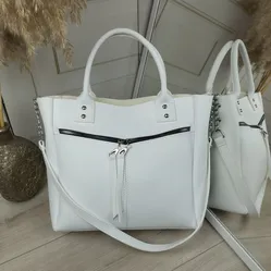 Жіноча сумка біла класична 