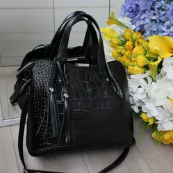 Жіноча ділова сумка з натуральної шкіри 