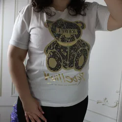 Жіноча біла футболка з принтом