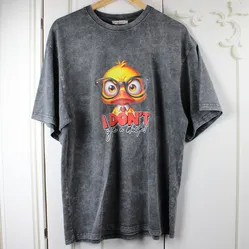 Жіноча сіра футболка з принтом 