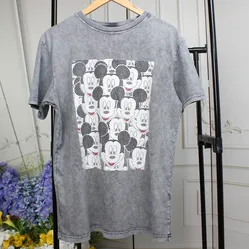 Жіноча сіра футболка з принтом 