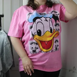 Жіноча рожева футболка з принтом 