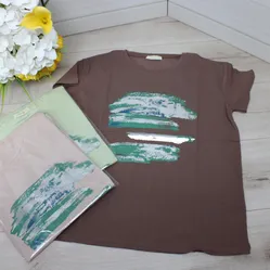 Жіноча футболка капучіно для шопоголіка