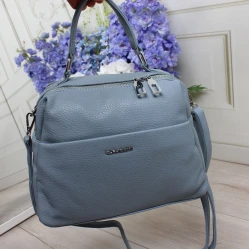 Жіноча блакитна сумка через плече