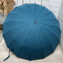 Жіноча темно-бірюзова парасолька-автомат