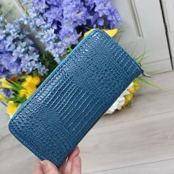 Стильний гаманець блакитний