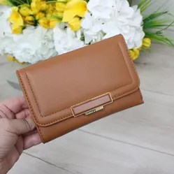 Стильний гаманець рудий для мандрівниць