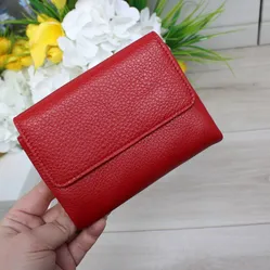 Стильний гаманець червоний