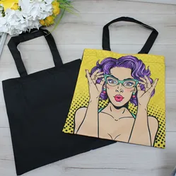 Жіноча сумка-шопер з принтом для міста 