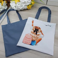 Жіноча сумка-шопер з принтом 