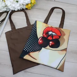 Жіноча сумка-шопер з принтом 