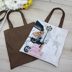 Жіноча еко-сумка шопер з принтом 