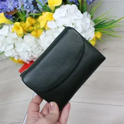 Жіночий зелений гаманець зі шкіри