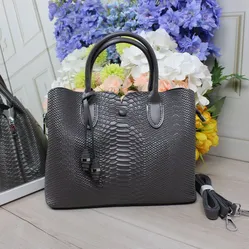 Сумка графіт через плече 