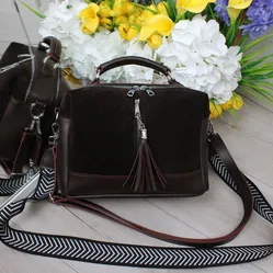 Жіноча сумка крос-боді з двома ременями 