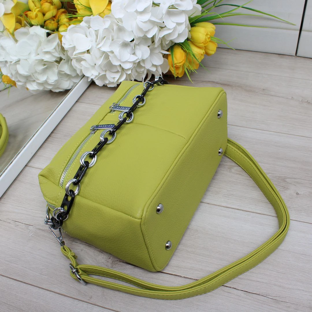 Салатна сумка крос-боді яскрава для творчих особистостей