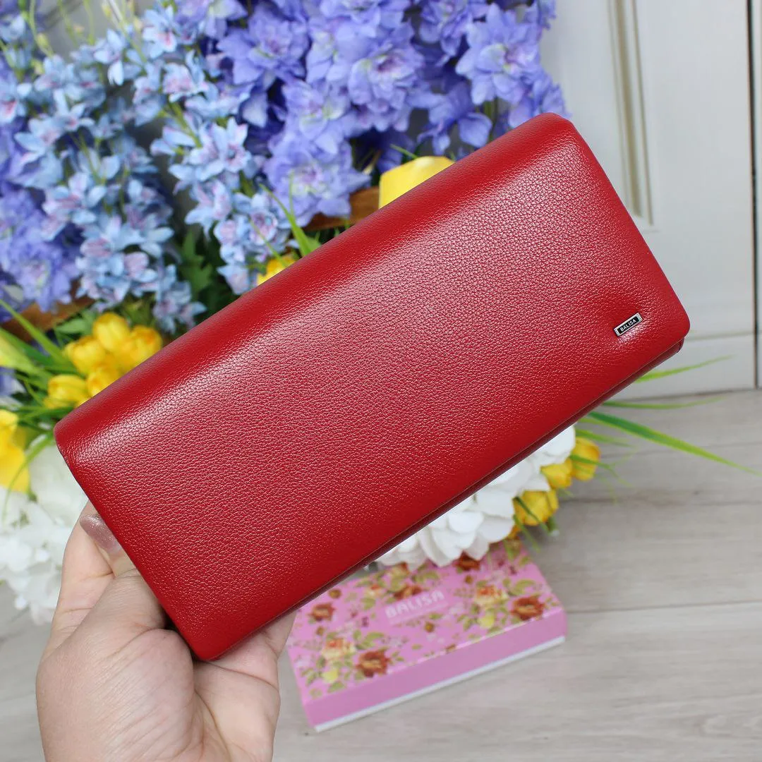 Діловий жіночий гаманець червоний: акцент статусу та впевненості