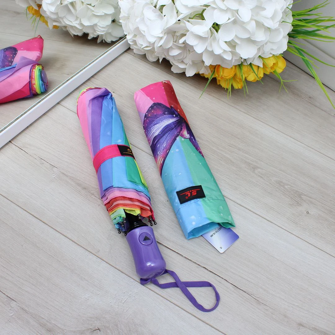 Парасолька жіноча з принтом "Метелик" | Елегантна та стильна