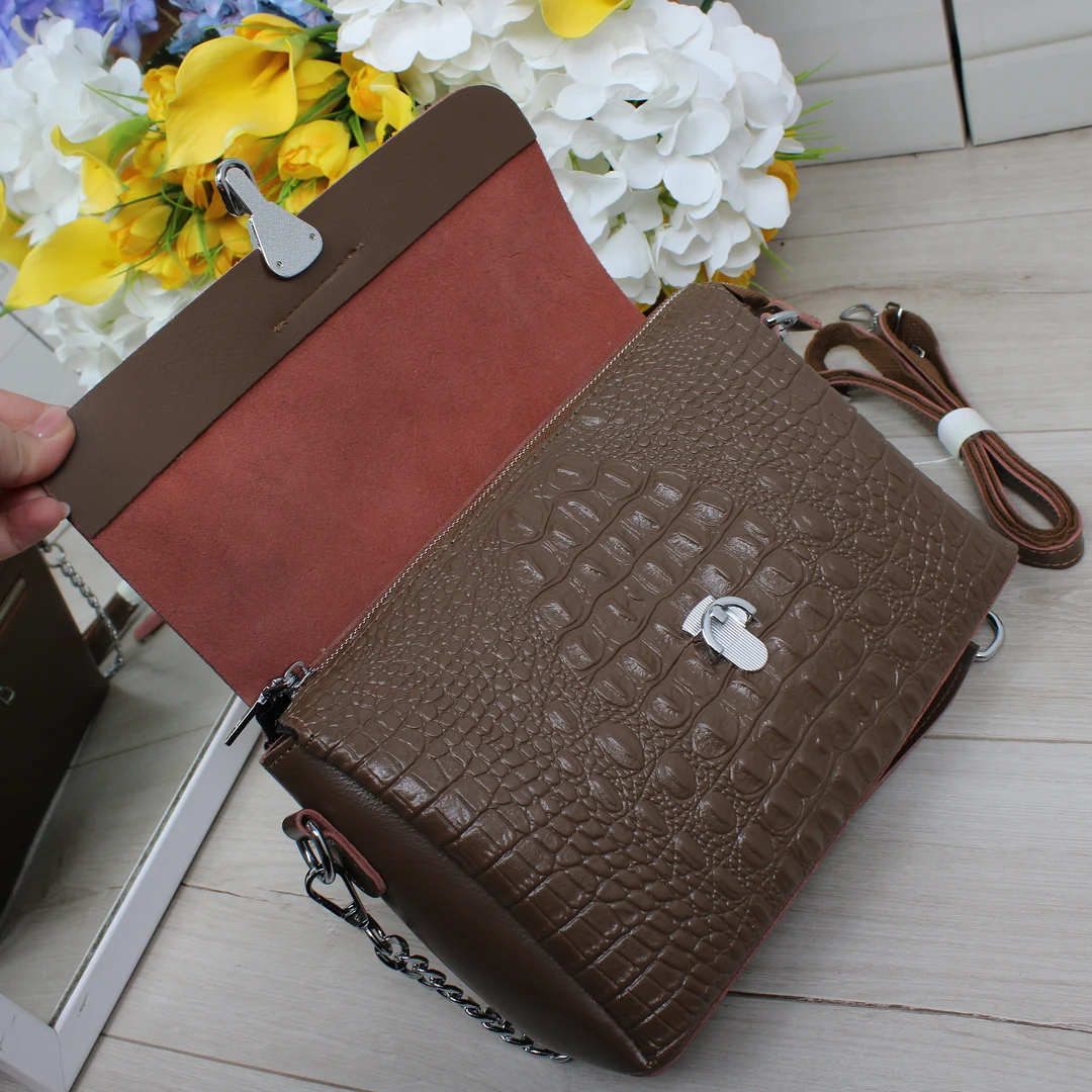 Багатофункціональна сумка крос-боді капучіно для шопінгу