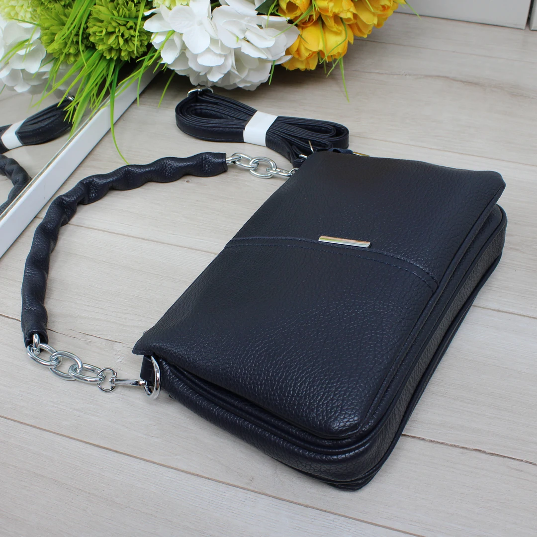 Стильна мінімалістична крос-боді Синя: Заміна великій торбі