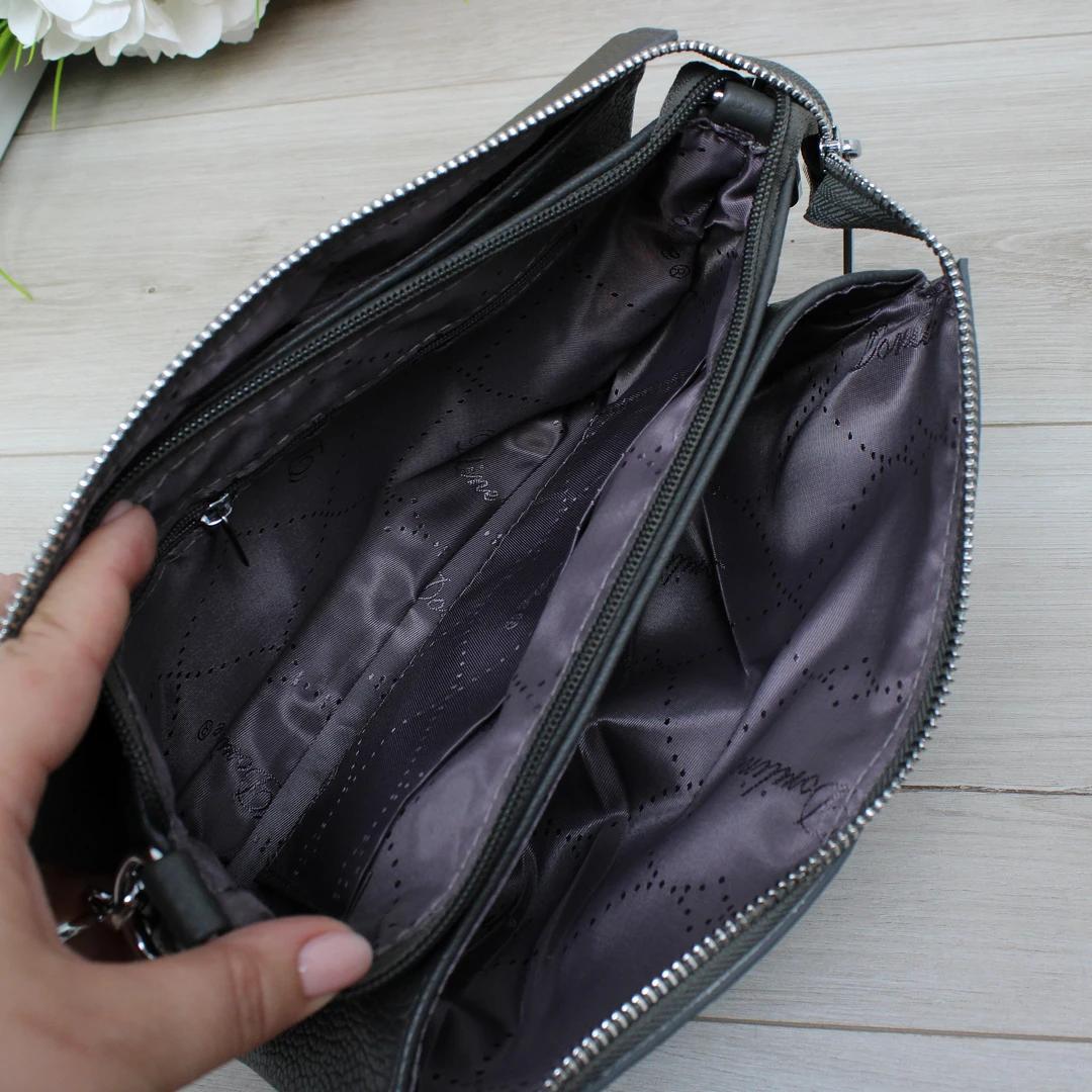 Стильна торба крос-боді для навчання Сіра Універсальна